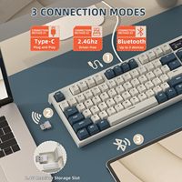 Teclado Mecánico Inalámbrico ATTACK SHARK K86 con Interruptores Lineales Pre-Lubificados, RGB, para Gamers de PC