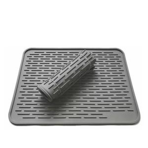 <span class=keywords><strong>Tapis</strong></span> à vaisselle souple en Silicone, vente en gros, antidérapant, séchage rapide <span class=keywords><strong>de</strong></span> la vaisselle pour le comptoir <span class=keywords><strong>de</strong></span> la <span class=keywords><strong>cuisine</strong></span> - Product Image 6