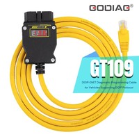 GODIAG GT109 DOIP ENET avec affichage de la tension pour le diagnostic, la programmation et le codage DOIP pour BMW, Benz, Audi, etc.