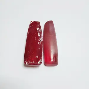 YuyingGems Wholesale Price 5# Synthetic Corundum Rough Ruby Red Corundum Raw Material