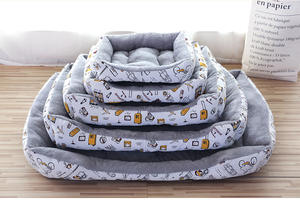 Lit pour chat rectangulaire moelleux, doux et épais, meubles pour animaux de compagnie chauds pour l'hiver, lit pour chien lavable - Product Image 4