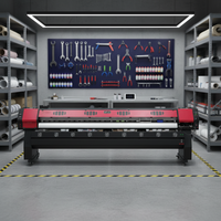 2.5m 3.2M 10FT Harga Terjangkau Plotter Printer Vinyl Digital Flex Banner Eco Solvent Roll-To-Roll 1200dpi untuk XP600 I3200