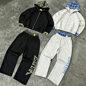 Conjuntos Deportivos Personalizados de Alta Calidad, Chaquetas con Cierre y Pantalones Deportivos <span class=keywords><strong>para</strong></span> <span class=keywords><strong>Hombre</strong></span>, Conjuntos Deportivos de Algodón de Alta Calidad <span class=keywords><strong>para</strong></span> <span class=keywords><strong>Hombre</strong></span> - Product Image 2