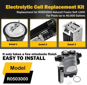 Kit de remplacement de batterie <span class=keywords><strong>Nature2</strong></span> Fusion Soft R0503000, kit de remplacement de batterie Premium R0503000, peut remplacer une piscine jusqu'à 40k-45k gallons - Product Image 4