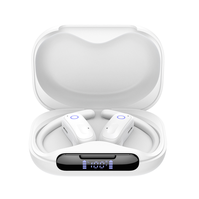 Tws Wireless Earbuds LED Display Ear-hook HiFi Stereo Sport Earphone Anc Enc Noise Canceling Headphones Bluetooth Gaming Headset