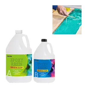 Resin And Hardner Epoxy 2:1 Crystal Clear Liquid Non Toxic Art Epoxy Art Resin For River