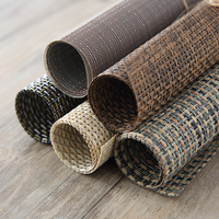 Set de table et dessous de plat en PVC tissé écologique de haute qualité, résistant à la chaleur et antidérapant, idéal pour la maison et l'hôtellerie