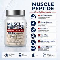 Kapsul Peptida Otot Bioby OEM Private Label dengan L-Leucine Nitrosigine untuk Mendukung Energi, Daya Tahan, dan Sirkulasi Darah