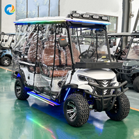 Voiturette de golf électrique Robetaa fiable 6 places, tout-terrain, avec châssis en acier et pneus durables, au prix d'usine