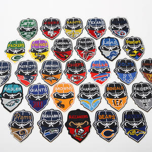 <span class=keywords><strong>NFL</strong></span> lencana bordir rugbi olahraga baru masker sepak bola Amerika untuk pakaian dan tas stiker kain perca bulu Kempa - Product Image 4