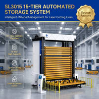 Machine de découpe laser à fibre CNC Tianchen TC-SL1530 avec table d'échange automatique à plat, refroidissement par eau, pour tôles, contrôle Cypcut Dst