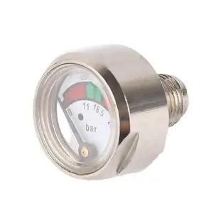 1" 23mm 2.5% Mini Pressure Gauge Copper Alloy Manometer Fire Extinguisher Gauge 119N