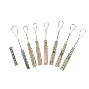 中国工場供給フラットテンションクランプドロップFTTHケーブル光ファイバーステンレス鋼ドロップワイヤークランプ - Product Image 1