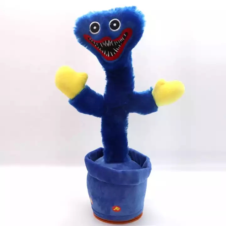 Танцующая кактус на английском языке, заряжаемая от Usb, скручивающаяся Музыкальная кукла, плюшевая игрушка