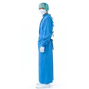 Camici Chirurgici Riutilizzabili in Cotone 100% Personalizzati OEM Haixin Health con Protezione da Alcol, Sangue e Fluidi - Vendita all'Ingrosso B2B - Product Image 3