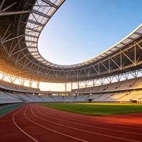 Estructura de Acero para Estadios, Techo de Celosía Prediseñada, Resistente al Fuego, Anticorrosión, de Montaje Rápido