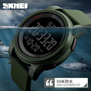 Montre de sport de luxe haut de gamme <span class=keywords><strong>SKMEI</strong></span> <span class=keywords><strong>1257</strong></span> pour homme, réveil, étanche 5 bars, montre numérique multifonction - Product Image 4