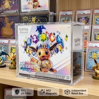 Boîte de protection en acrylique ETB avec fermeture magnétique, protection UV à 99 %, pour cartes Pokémon Elite Trainer Box, collection TCG, présentoir