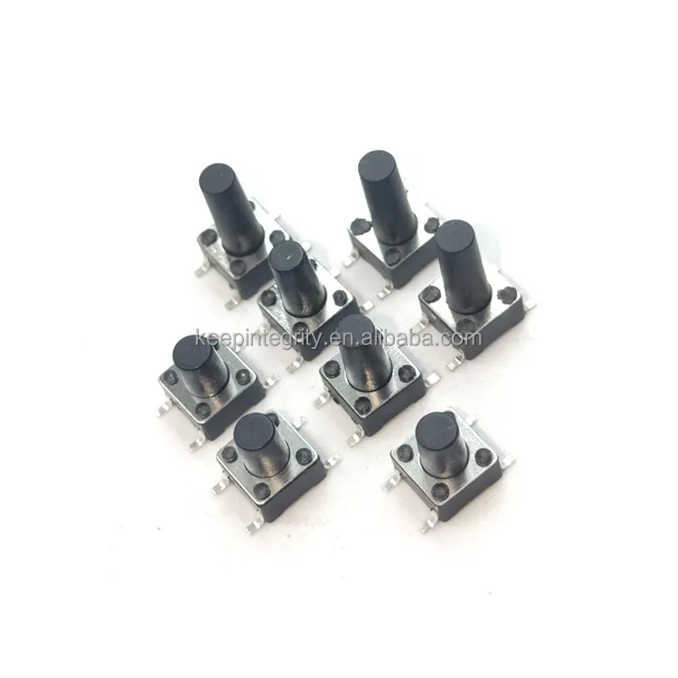 100 Stks/partij 6*6*4.3/5/6/7/8/9/10/11/12/13Mm 10 Stuks Elke Micros Drukknop Schakelaar Smd Pcb 4pin 6X6 Tactiele Schakelaar