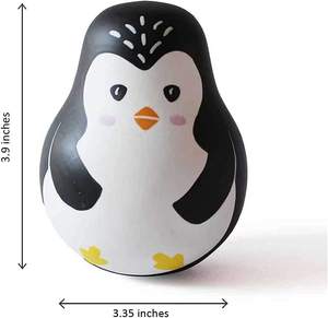 Vaso de madera de pingüino Montessori para niños y niñas, juguete de pingüino de polivinílico, regalo - Product Image 2