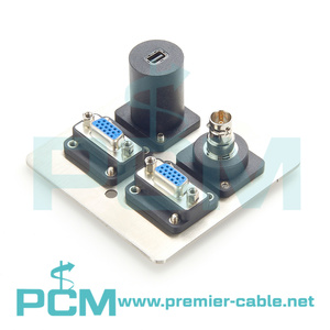 D-Type HDB15 <strong>VGA</strong> Female to Female Panel Mount <strong>Connector</strong>, <strong>VGA</strong> Feedthrough Flush Mount Socket, Compatible NADB15FF EHHD15FFB - Product Image 6