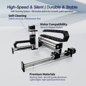روبوت عملاقة عبر CNC وحدة خطية دليل الحركة المحرك الكرة اللولبية السكك الحديدية انزلاق الجدول XYZ المرحلة بمحركات عدة عالية - Product Image 6