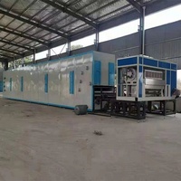 Machine de fabrication de barquettes à pommes et de boîtes à œufs en fibre de papier jetable moulée, 7000 pièces par heure, populaire en Europe, certifiée CE