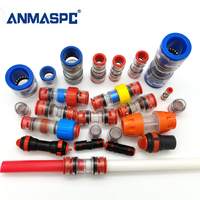 ANMASPC FTTX Ftth Rose Red 30 años de vida útil Acoplador de unión de microconductos utilizado para tubo HDPE de fibra soplada Telecom