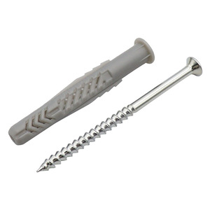 Shengyuan Expansion Screws 8x80 Grey Plastic Coarse Thread For Cabinets Wall Fixing - Product Image 3