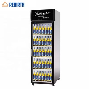 Réfrigérateur vertical à porte vitrée pour boissons de magasin de proximité, sans givre, refroidissement direct par ventilateur, refroidisseur de boissons, réfrigérateur à bière - Product Image 4
