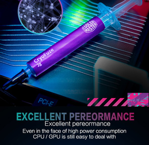 Vente flash : Gel thermique pour processeur CF14 14W/MK 100% silicone, seringue, graisse, certifié CE, durée de conservation de 3 ans, gris - Product Image 6