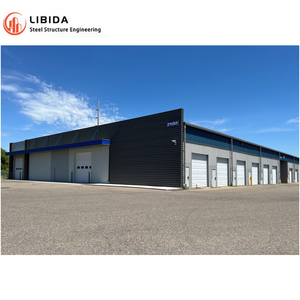 Alta Qualidade Portal Frame Estrutura Aço Montagem Rápida Armazém Prefab Oficina Escola Apartamento Edifício CE Certified Modern - Product Image 5