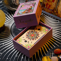 Nouvelles cartes de tarot en feuille d'or avec guide 24K Gold Lottery Foil Original Tarot Card Board Game
