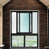 Apartamento Casas de tamaño personalizado Ventanas corredizas de triple acristalamiento Ventana de vidrio corrediza de plástico de acero Pvc Ventana de vidrio corrediza