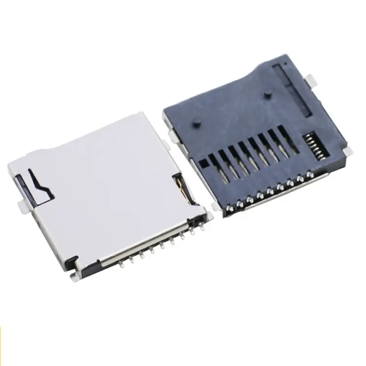 Ổ Cắm Gắn Ngoài Micro Sd Đẩy Đầu Cắm Thẻ Nhớ Cho Máy Tính Xách Tay Đầu Nối Thẻ TF PCB SMD P/N102010052