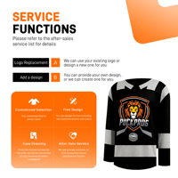 Maillots de hockey réversibles personnalisés pour équipe, impression par transfert thermique, ornements en strass, écologiques, 100 % polyester pour