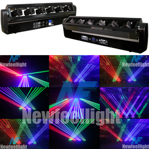 Projecteur de lumière laser à tête mobile à 6 yeux, spectacle de lumière laser RGB, lasers de club, bar laser, discothèque, DJ, équipement de lumière, danse - Product Image 2