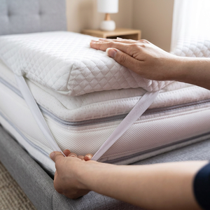 Materasso Matrimoniale LeFlaf 160x190 cm Rinfrescante Rigido e Impermeabile in Memory Foam Lattice Poliestere Bianco Lavabile in Lavatrice per Uso Domestico - Product Image 3
