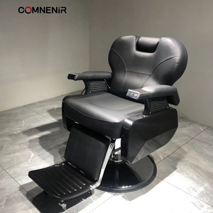 Luxuriöser Friseurstuhl Friseursalon Spezial Hebe- und Liegefunktion Friseurstuhl Netz-Rot Friseursalon Hocker Schneidestuhl Fabrik Großhandel - Product Image 5