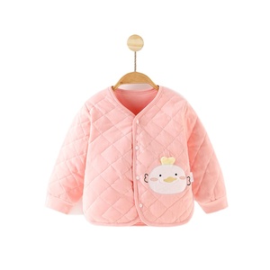 Nuovo cappotto di fabbrica invernale in cotone leggero da bambina con ricamo a fumetti cappotto spesso leggero piumino per <span class=keywords><strong>neonato</strong></span> - Product Image 3