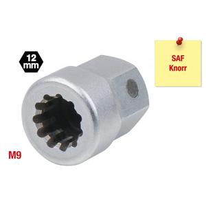 KS TOOLS-460,2619 Adaptador especial spline M9 con imán, para pinzas SAF y Knorr-EAN 4042146677803 VEHÍCULOS PESADOS - Product Image 2
