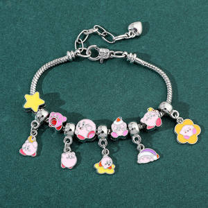 Pulseras Clásicas de <span class=keywords><strong>Kirby</strong></span> para Mujer, Pulsera con Cuentas y Dijes, Accesorios para Hacer Joyería DIY - Product Image 5