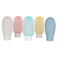 Échantillon gratuit 100 ml 10 oz Emballage personnalisé pour soins de la peau Bouteille en plastique PP et PE à presser pour shampooing, gel douche, lotion avec impression de logo