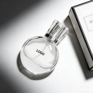 Custom Low MOQ 25ml Round Glass <b>Perfume</b> <b>Bottles</b> Stock Refillable Spray Containers for Cosmetics and Fragrance <b>Samples</b> - Product Image 1