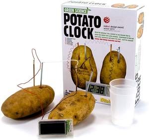 Gelsonlab Horloge à pommes de terre HSTM-006 DIY STEM Jouets <span class=keywords><strong>Cadeau</strong></span> éducatif pour les enfants en science <span class=keywords><strong>Chimie</strong></span> Ingénierie <span class=keywords><strong>Physique</strong></span> Laboratoire vert - Product Image 2