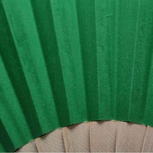 Custom Designed Durable Fabric Wooden Folding <b>Handheld</b> <b>Fan</b> Folk Art Style Painted on Bamboo Material - Product Image 4