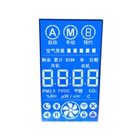 Affichage LCD à segments positifs STN avec interface LED personnalisée pour climatiseur