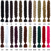 Estensioni per Capelli Sintetici Yaki Morbidi da 41 Pollici, 165g, Vendita all'Ingrosso, Trecce Africane, Dreadlocks, Capelli Jumbo