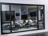 Ventana Abatible de PVC con Diseño Colonial para Casa o Villa en Florida, EE. UU., Resistente a Huracanes, con Mosquitera, Marca CHANGYI