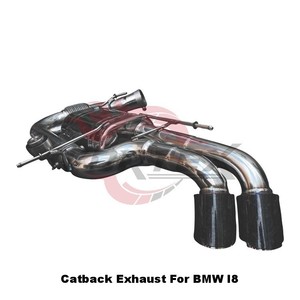 Vortex SS304 Valved Catback <b>Exhaust</b> for I8 1.5T Hybrid with 76mm Pipe Diameter and Mirror Polished Finish - Product Image 3